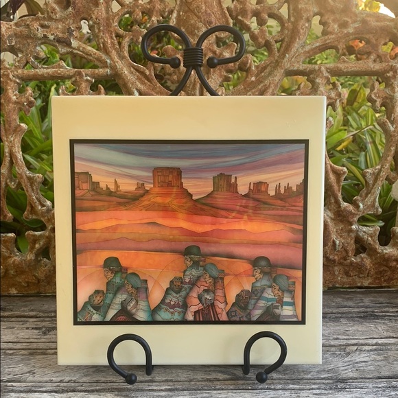 Other - Amado Maurilio Pena Southwest Tile 12" x 12” / Hudgins Santa Fe Collection